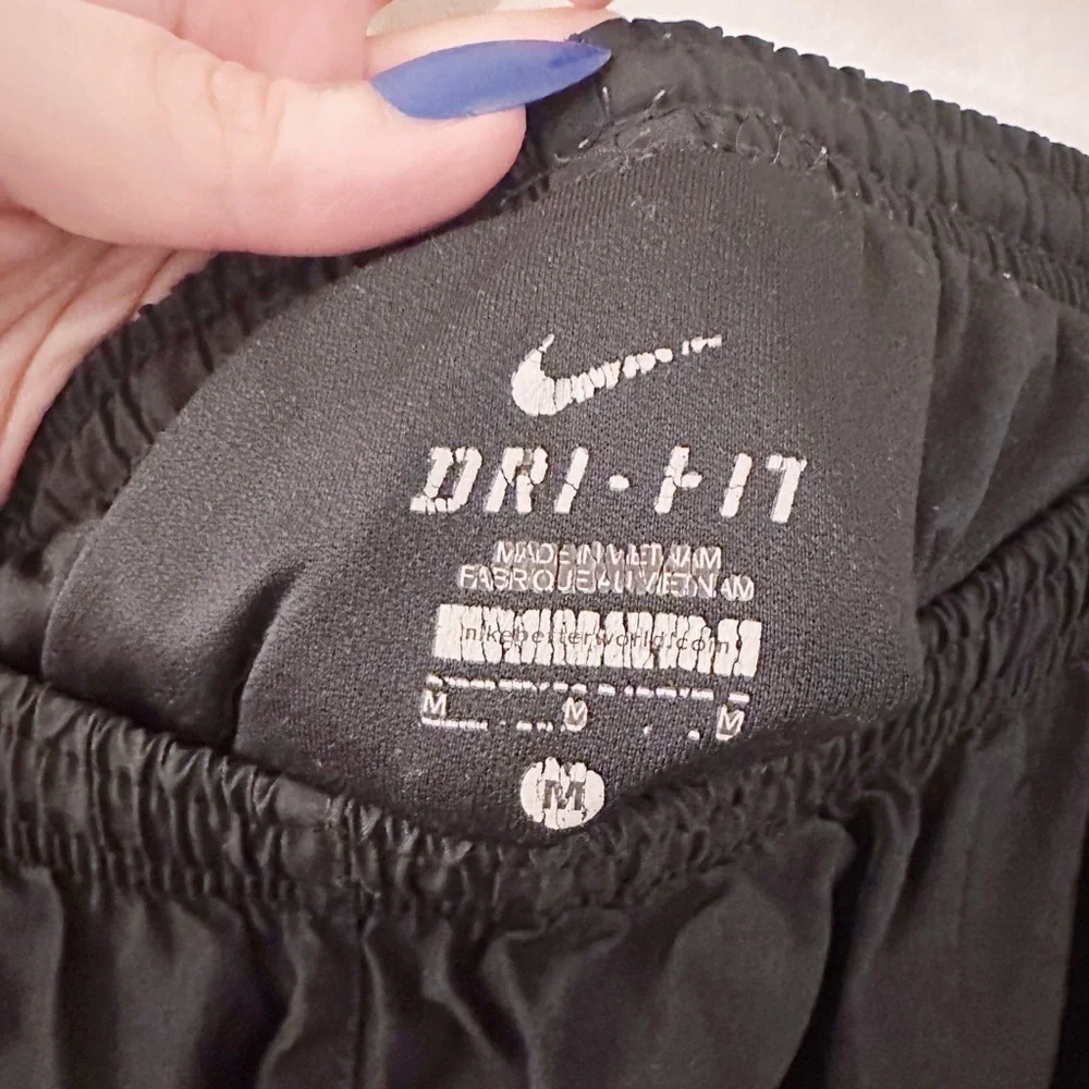 Nike Dri Fit Shorts Neon Stripe Black Athletic Wear